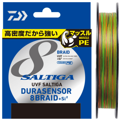 Леска плетеная Daiwa UVF Saltiga Dura Sensor 8Braid +Si² [10m x 5colors] 400m #6 (79lb)