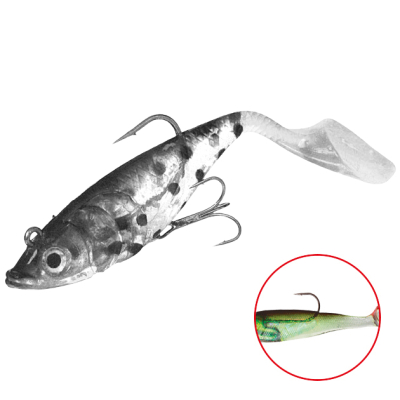 Силиконовая приманка оснащенная Mikado Crystal Fish WXH-66-14см цв. 73 (1уп.-2шт.)