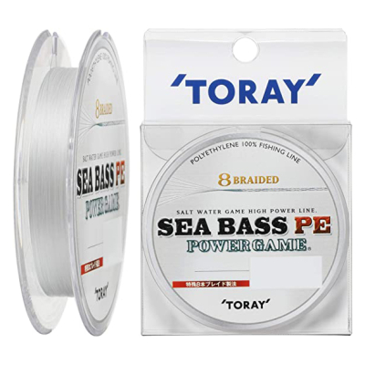 Шнур плетеный Toray SeaBass PE Power Game 8 Braided [Natural] 150m #0.6 (12lb)