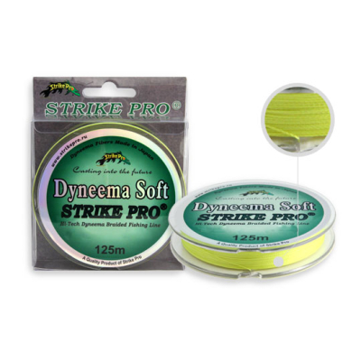 Шнур Strike Pro Dyneema Soft лимонный 0.25mm 13,60 kg 125m лимонный