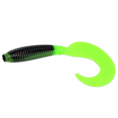 Силиконовая приманка Milmax Головастик 2.5" цв. 012 черный с зеленым (uv)