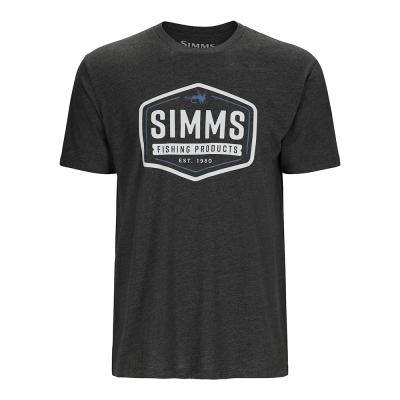 Футболка Simms Fly Patch T-Shirt, Charcoal Heather, 3XL