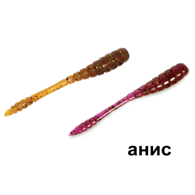 Силиконовая приманка Crazy Fish Tipsy 1.2" 69-30-12/32-1 анис цв. ultraviolet (ультрафиолет) / dark beer (темное пиво)
