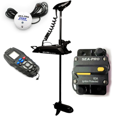Электромотор Sea-Pro 65L 60 GPS КИТ Оптима ЧЕРНЫЙ