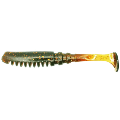 Силиконовая приманка RuBaits Fire Vib 4.7"- 120 - Машинное масло Золотое