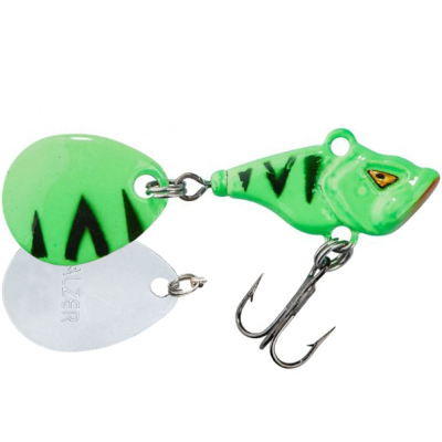 Тейл-спиннер Balzer Shirasu Colonel Spin Buddy UV 30мм 12,5гр. металл цв. Fire Tiger (13661 124)