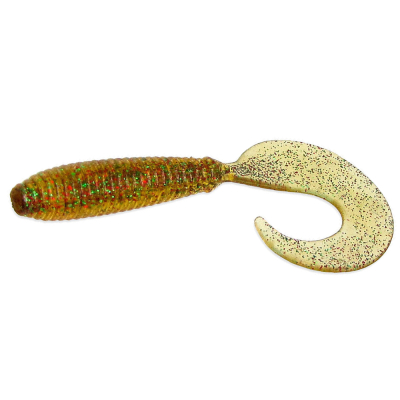 Силиконовая приманка Milmax Головастик 2.5" цв. 010 тыква с блестками 