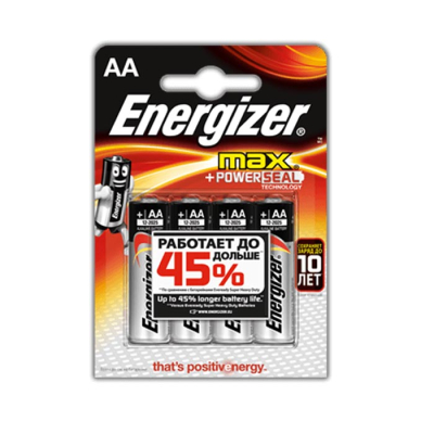 Батарейки Energizer MAX E91/AA 1.5V (4шт)