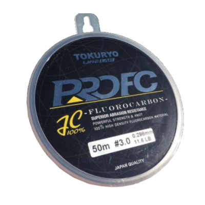 Леска флюорокарбоновая Tokuryo Fluorocarbon Pro FC 50m #40.0