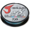 Леска плетеная и ножницы Daiwa J-Braid X8E-W/SC 150m многоцветный 0.42mm