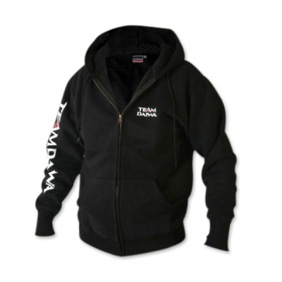 Толстовка Daiwa Team Zipper Hooded Top Black XXL / TDZHBL-XXL