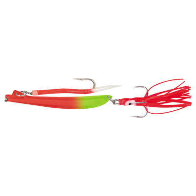 Пилькер Bottom Strike BiColor Pilk 700g #4 Fl.Red-Fl.Chart/GLOW #10/0