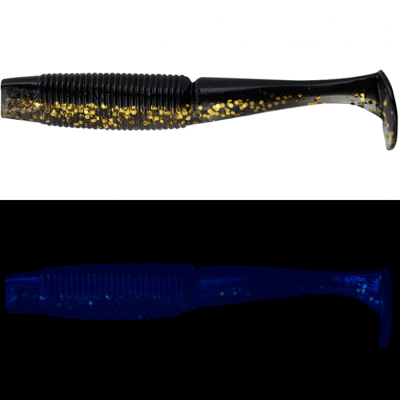 Силиконовая приманка Daiwa Bait Junkie 3.2" Minnow цв. BLACK & GOLD