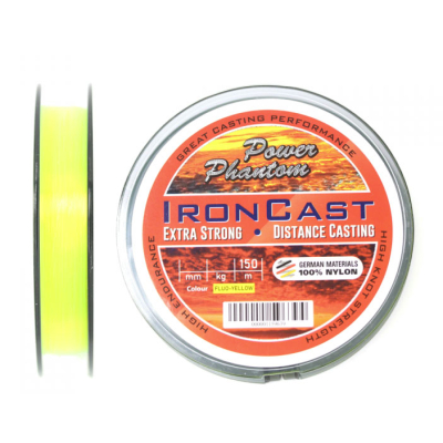 Леска Power Phantom IronCast Fluo 150m 0,28mm, 9,2kg