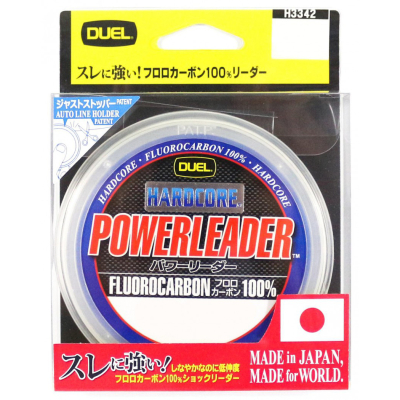 Леска Duel Hardcore Powerleader FC Fluorocarbon 100% 50m 40Lbs/19Kg (0.570)