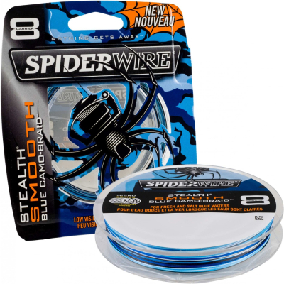 Леска плетеная Spiderwire Stealth Smooth 8 Blue Camo-Braid 150m 0.10mm/9.2kg-20 BLCA