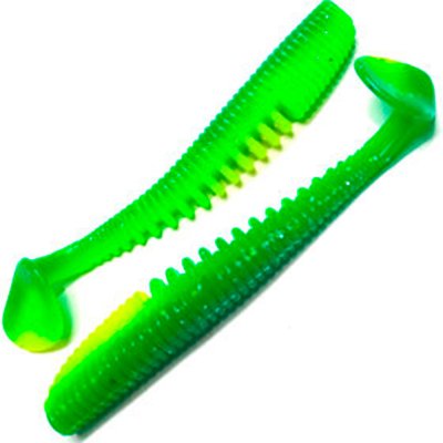 Силиконовая приманка Akara Ribtail 3.5 9см цвет 88T (4 шт.)