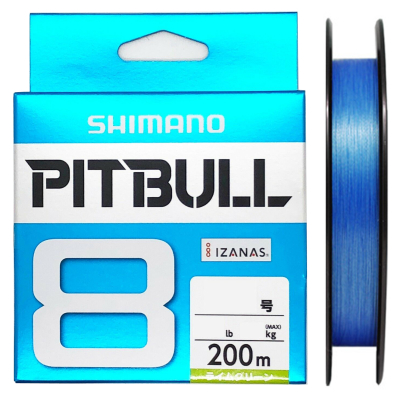 Шнур PE Shimano Pitbull PE8 PL-M68R 200m Blue #2.0 (19.4 kg.)