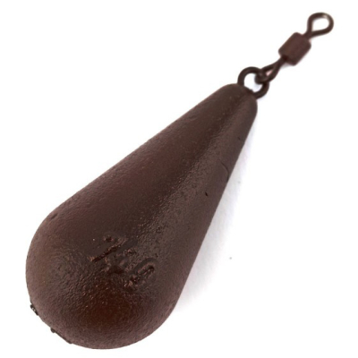 Грузило груша ушко вертлюг Flagman 80г brown 2шт ВР