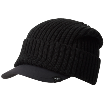 Шапка Daiwa DC-9324W Knit Cap With Brim (Black) Free Size (4550133490194)