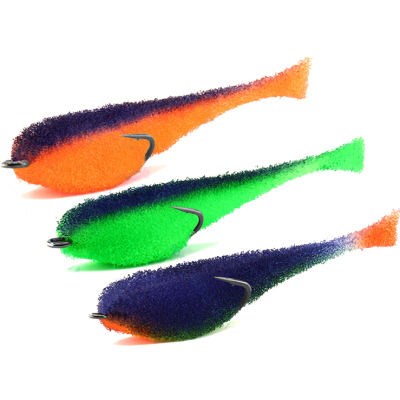 Мормыш MIX Набор Классических Поролоновых рыбок с открытым двойником №9 (цв. 34,35,36) 11 см MPFC11-09