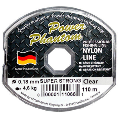 Леска Power Phantom Super Strong Clear 110м 0,28мм, 8,5 кг