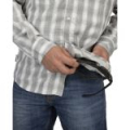 Рубашка Simms Big Sky LS Shirt, Smoked Salmon Plaid, M