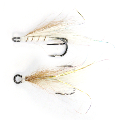 Стример Призер-Пурышева - Двойник 2/0 (Белый/Коричневый) - Белая нить