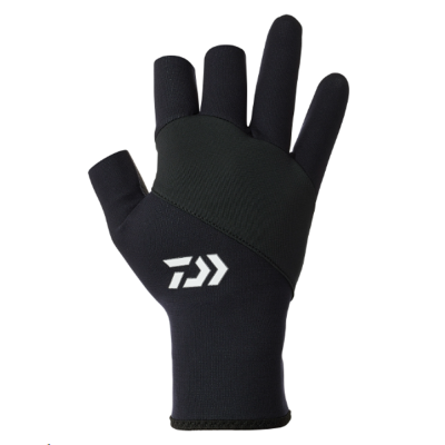 Перчатки Daiwa DG-7624W Titanium Alpha Gloves 3 Pieces Cut (Black) XL (4550133486791)