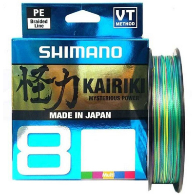 Леска плетёная SHIMANO Kairiki 8 PE 150 м разноцвет. 0.230 мм 22.5 кг