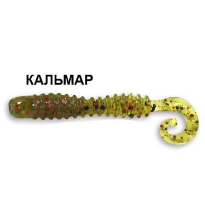 Силиконовая приманка Crazy Fish Active Slug 2" 29-50-68-6 кальмар цв. black/red watermelon (чёрн/красн. арбуз)