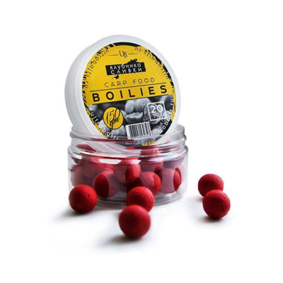 Бойлы насадочные Ultrabaits (Клубника Сливки) 20мм, банка 150 гр