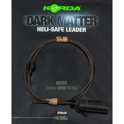 Монтаж готовый Korda Dark Matter Leader Heli Safe Weed 0,5м 40lb