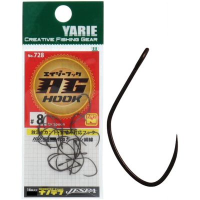 Крючок Yarie 728 AG Hook Nanotef No.8 (4511135038456)