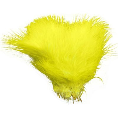 Перья Metz Marabou Strung Yellow 80784