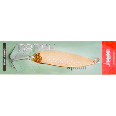 Блесна колеблющаяся Grfish Montana Spoon 35g, 86mm, золото
