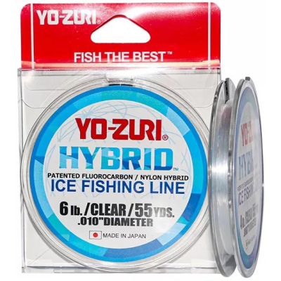 Леска монофильная Yo-Zuri Hybrid Ice 50м Clear (0.170мм) 3lbs