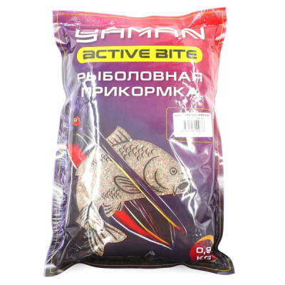 Прикормка Yaman Active Bite Лещ (жареные семечки), цв. микс, 900 гр.