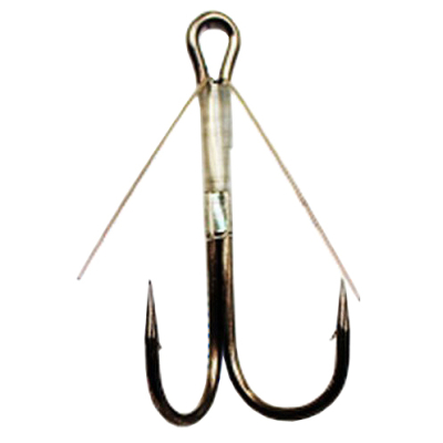 Крючок двойник незацепляйка Koi Weedless Double Hook, размер 1 (INT), цвет BN, (5 шт.)