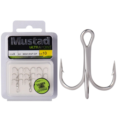 Тройной крючок Mustad 36341ANP-DP # 8