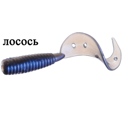 Силиконовая приманка Flagman Cheesy 2.5" цв. dove 10pc salmon