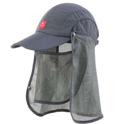 Кепка Naturehike Folding Quick-Dry Cap (With Protective Breathable Mesh, Gray, 56-59)