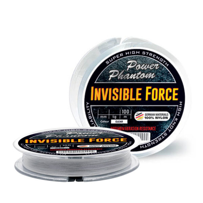 Леска Power Phantom Invisible Force Clear 100m 0,32mm, 11,9kg