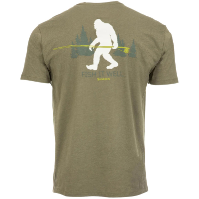 Футболка Simms Sasquatch T-Shirt, Military Heather, XXL