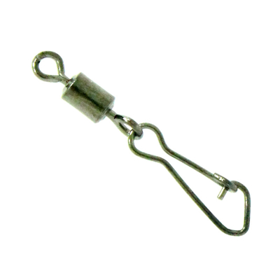 Вертлюги с застежкой Metsui Rolling Swivel With Hooked Snap цвет black, размер № 7, в уп. 12 шт.