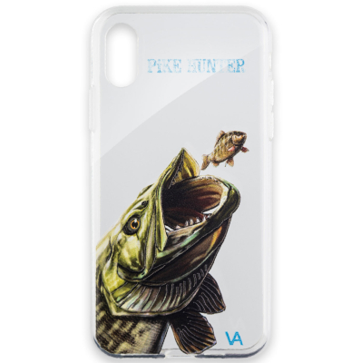 Чехол силиконовый Veduta iPhone X - Pike Hunter