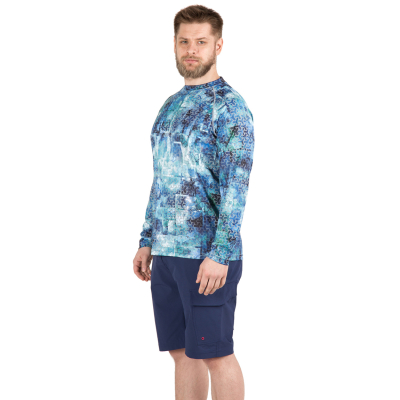 Футболка FHM Mark Принт голубой Aqua Fulgor 4XL