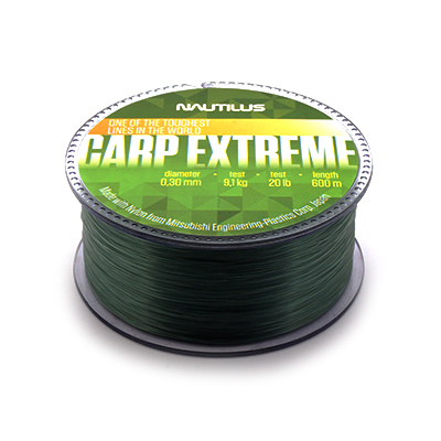 Леска Nautilus Carp Extreme Dark Green 600м d-0.30мм 9.1кг