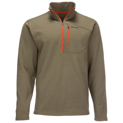 Пуловер Simms Thermal 1/4 Zip Top, Dark Stone, 3XL