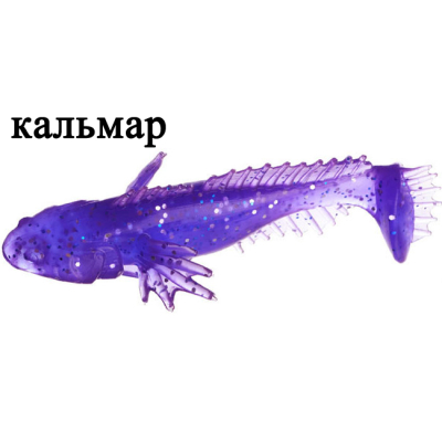Силиконовая приманка Flagman Bullfish 1.5" цв. lilac flash 10pc squid